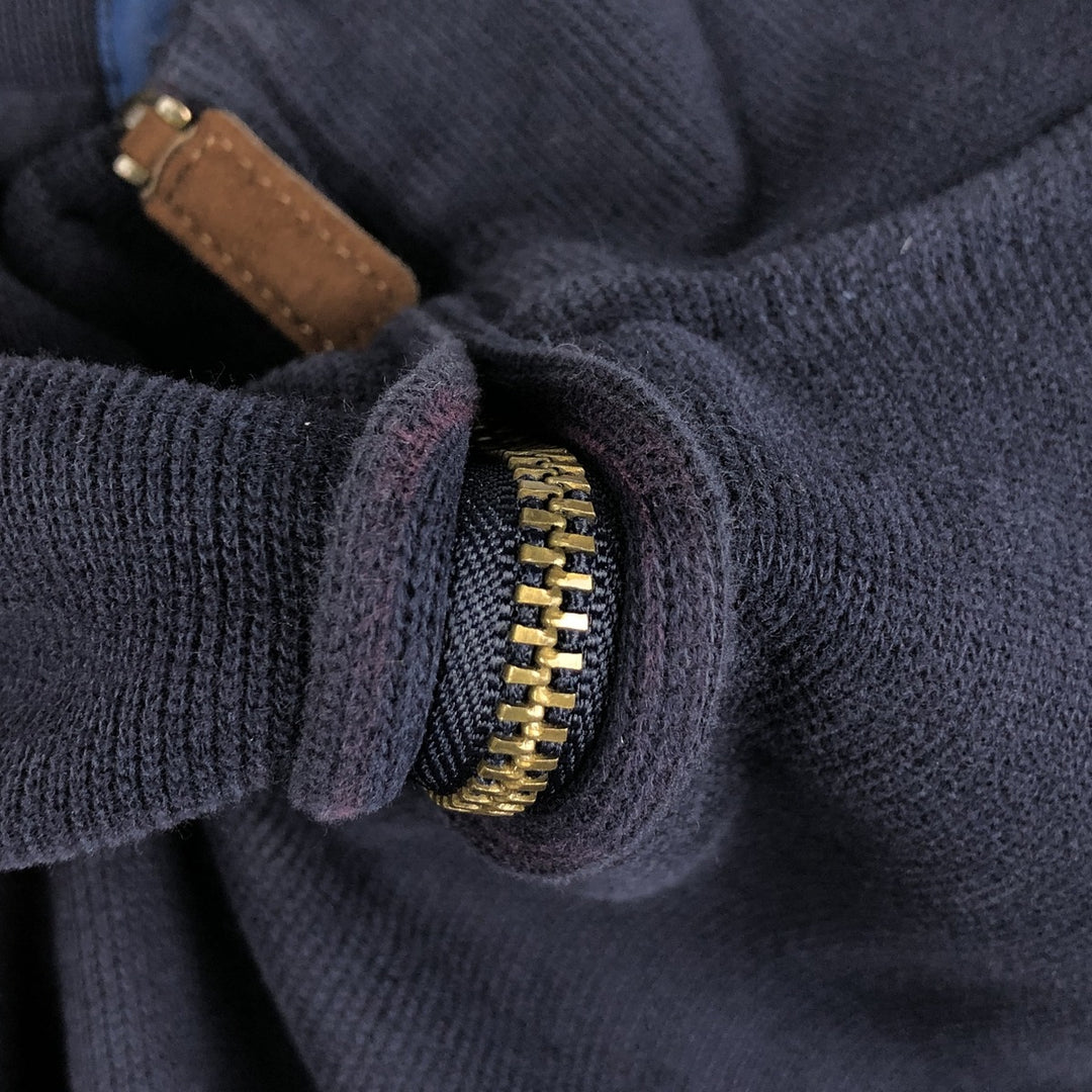 Ralph Lauren POLO RALPH LAUREN Half-zip sweatshirt, sweatshirt, men's size L cotton navy blue type Vintage Second Hand