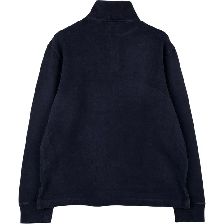 Ralph Lauren POLO RALPH LAUREN Half-zip sweatshirt, men's M size cotton navy blue type Vintage Second Hand