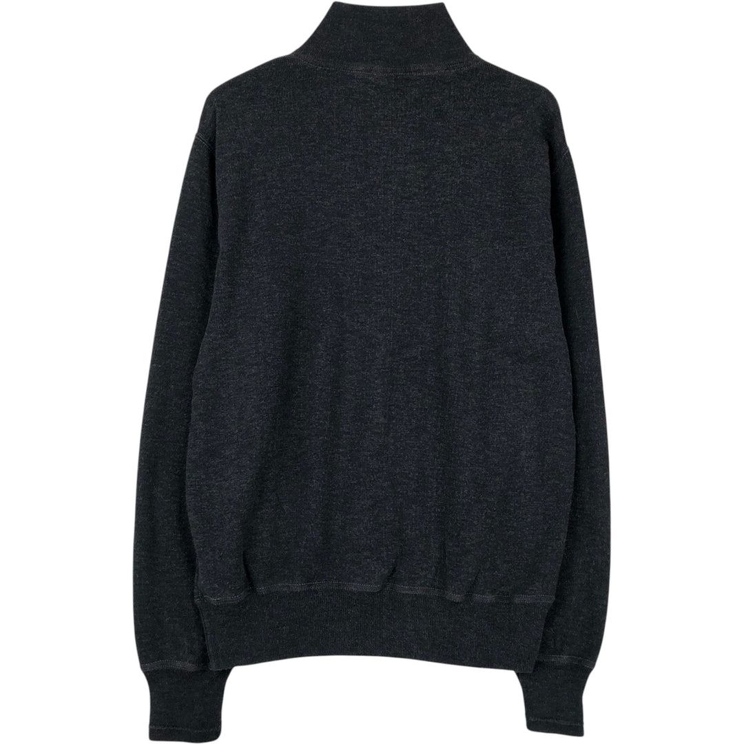 Ralph Lauren POLO RALPH LAUREN Half-zip sweatshirt, sweatshirt, men's size L cotton black type Vintage Second Hand