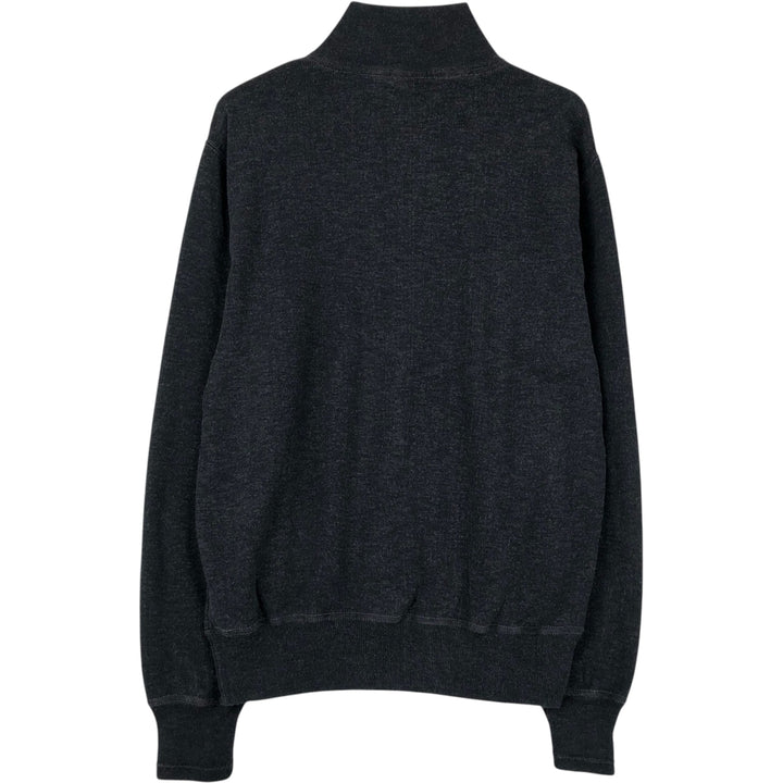 Ralph Lauren POLO RALPH LAUREN Half-zip sweatshirt, sweatshirt, men's size L cotton black type Vintage Second Hand