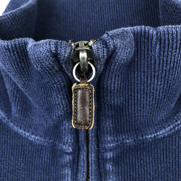 Ralph Lauren POLO by Ralph Lauren Half-Zip Sweatshirt, Men's S cotton navy blue type Vintage Second Hand