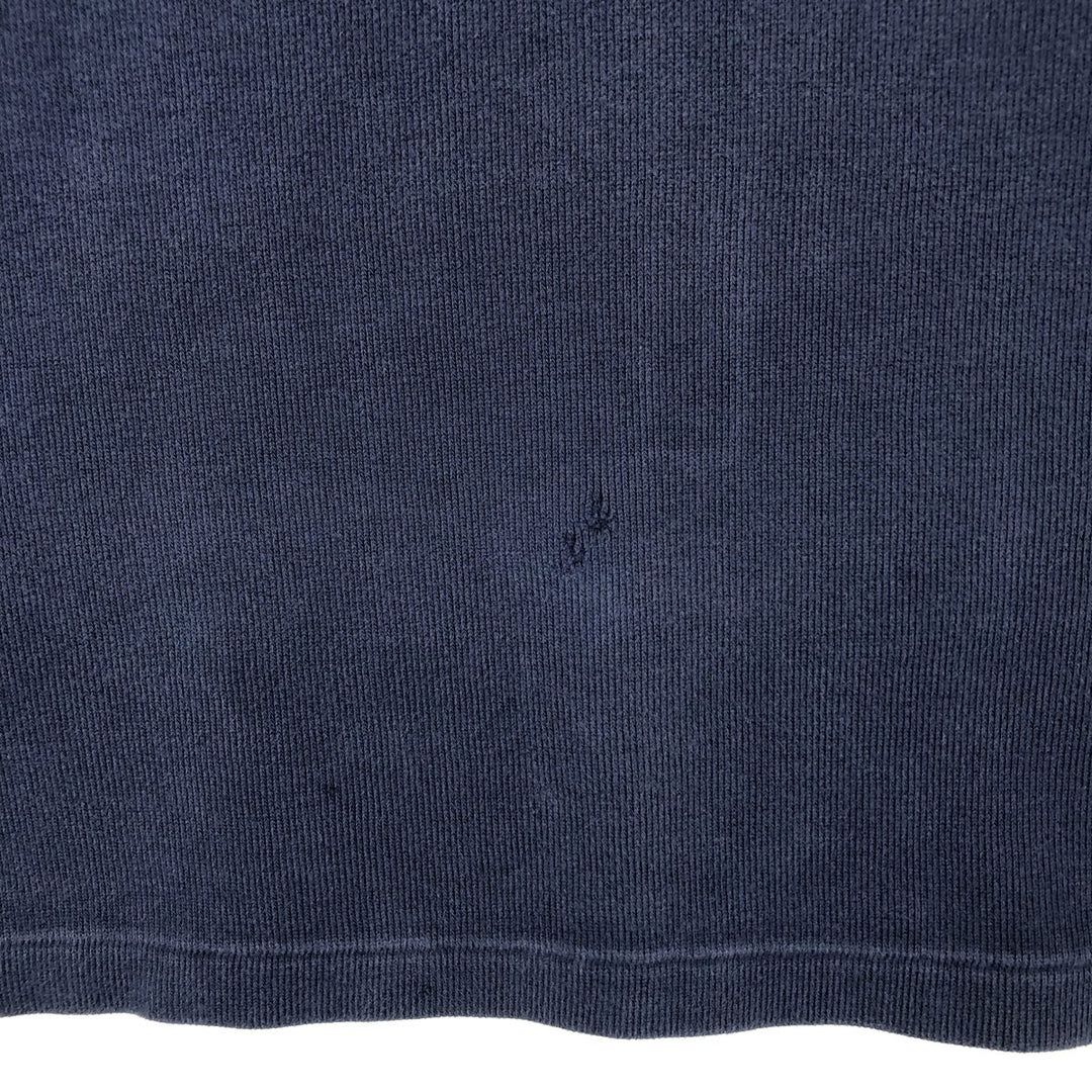 Ralph Lauren POLO by Ralph Lauren Half-Zip Sweatshirt, Men's S cotton navy blue type Vintage Second Hand