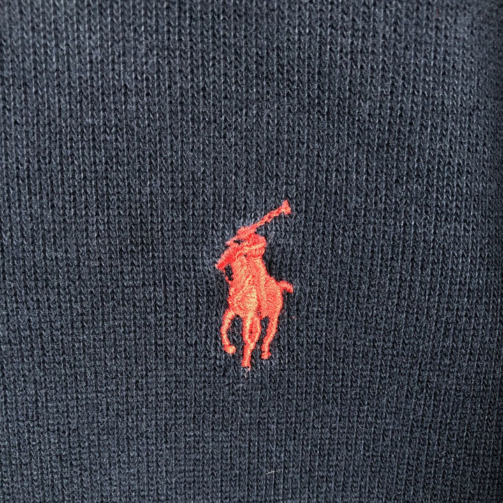 Ralph Lauren POLO by Ralph Lauren Half-Zip Sweatshirt, Men's XL cotton navy blue type Vintage Second Hand
