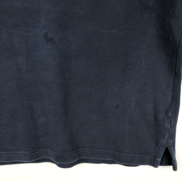 Ralph Lauren POLO by Ralph Lauren Half-Zip Sweatshirt, Men's XL cotton navy blue type Vintage Second Hand