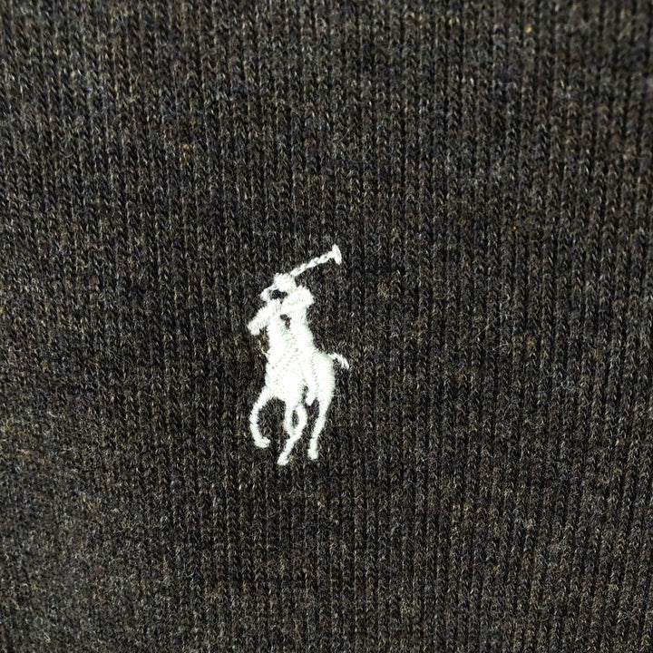 Ralph Lauren POLO by Ralph Lauren Half-Zip Sweatshirt, Men's XL cotton brown type Vintage Second Hand