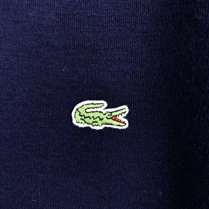 Lacoste (LACOSTE) France-designed half-zip sweatshirt, size 7 (equivalent to men's XXL). cotton navy blue type Vintage Second Hand