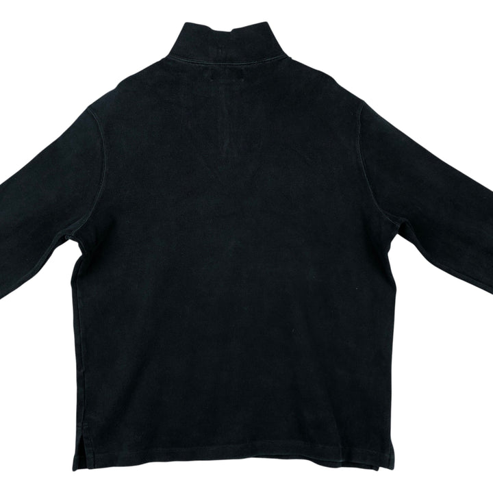 Ralph Lauren POLO by Ralph Lauren Half-Zip Sweatshirt, Men's XL cotton black type Vintage Second Hand