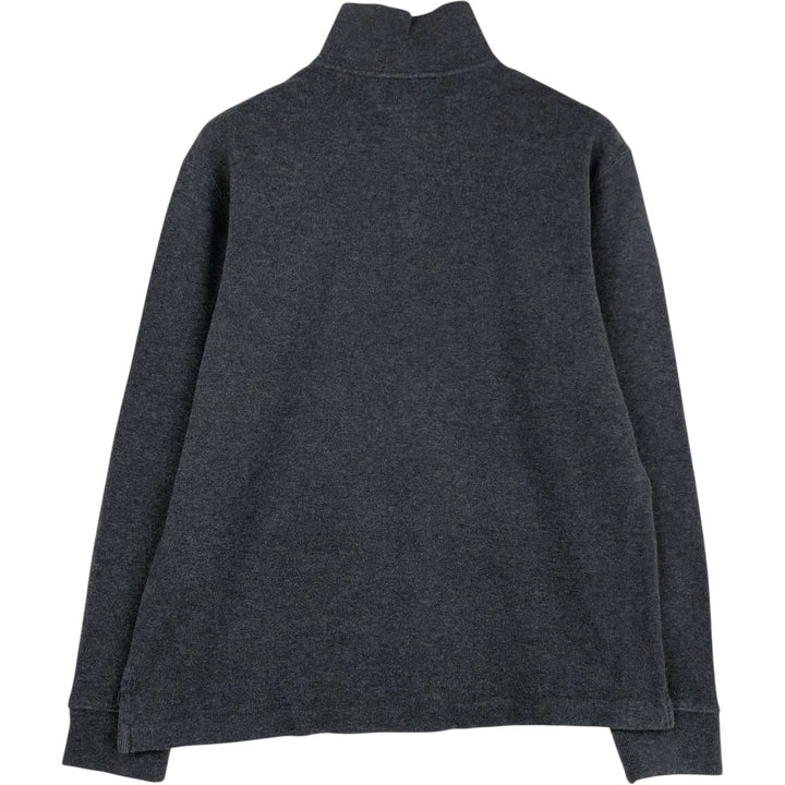 Ralph Lauren POLO by Ralph Lauren Half-Zip Sweatshirt, Men's M cotton gray type Vintage Second Hand