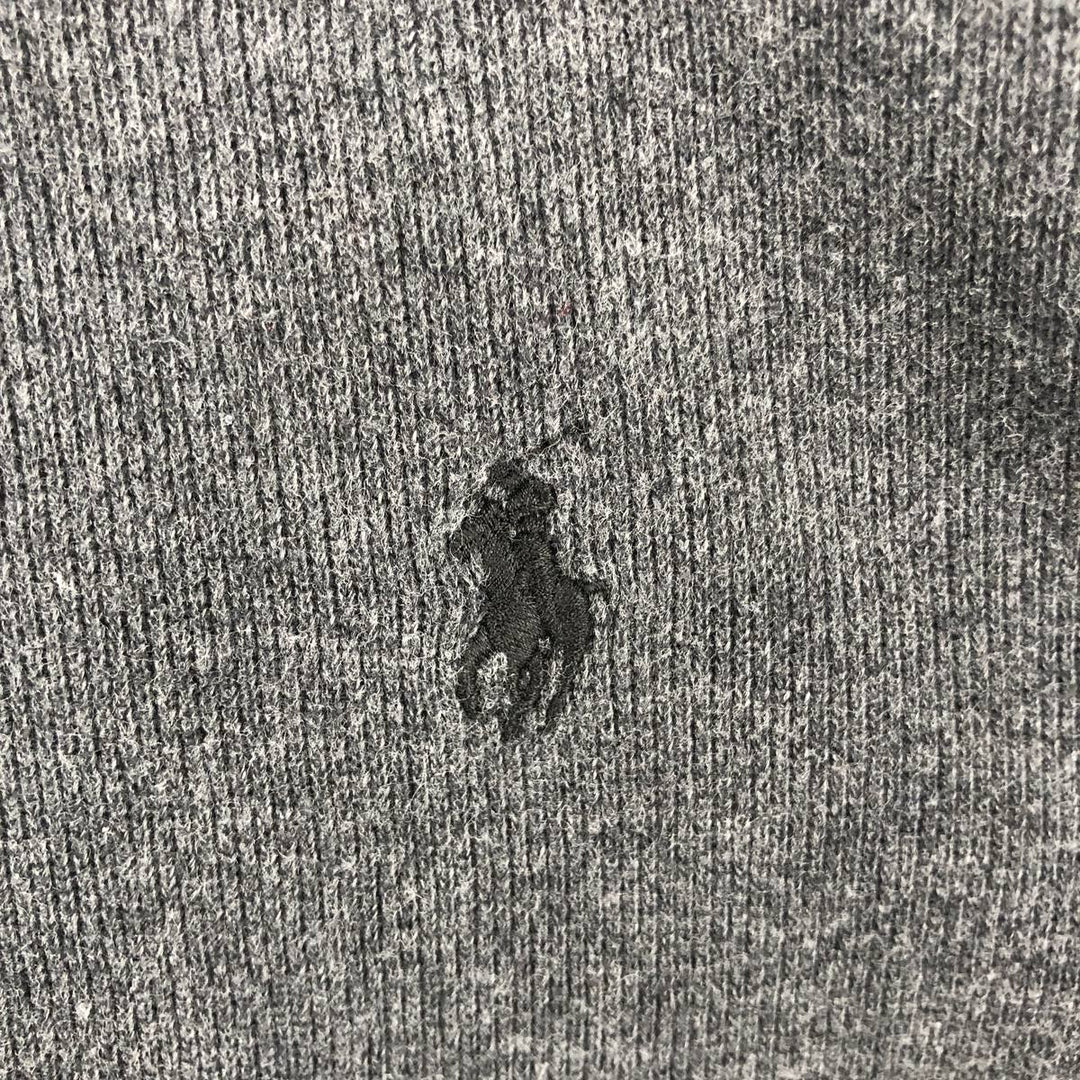 Ralph Lauren POLO by Ralph Lauren Half-Zip Sweatshirt, Men's M cotton gray type Vintage Second Hand