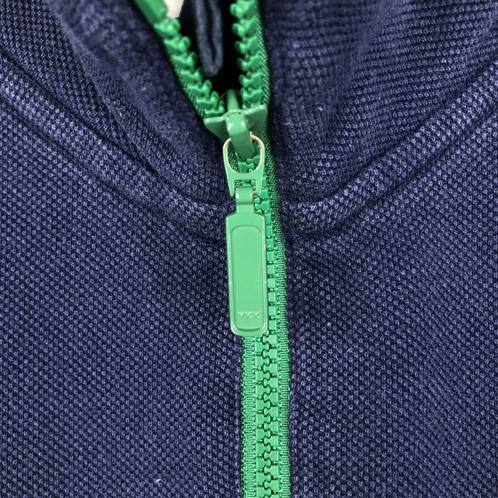 2000'S Orvis Half-Zip Sweatshirt (Men's Size L) cotton navy blue type Vintage Second Hand