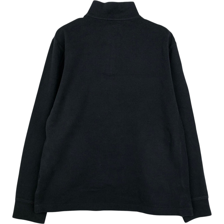 Ralph Lauren POLO RALPH LAUREN ESTATE RIB Rib Knit Half-Zip Sweatshirt (Men's Size M) cotton black type Vintage Second Hand