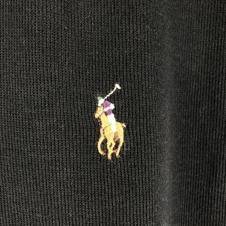 Ralph Lauren POLO RALPH LAUREN ESTATE RIB Rib Knit Half-Zip Sweatshirt (Men's Size M) cotton black type Vintage Second Hand