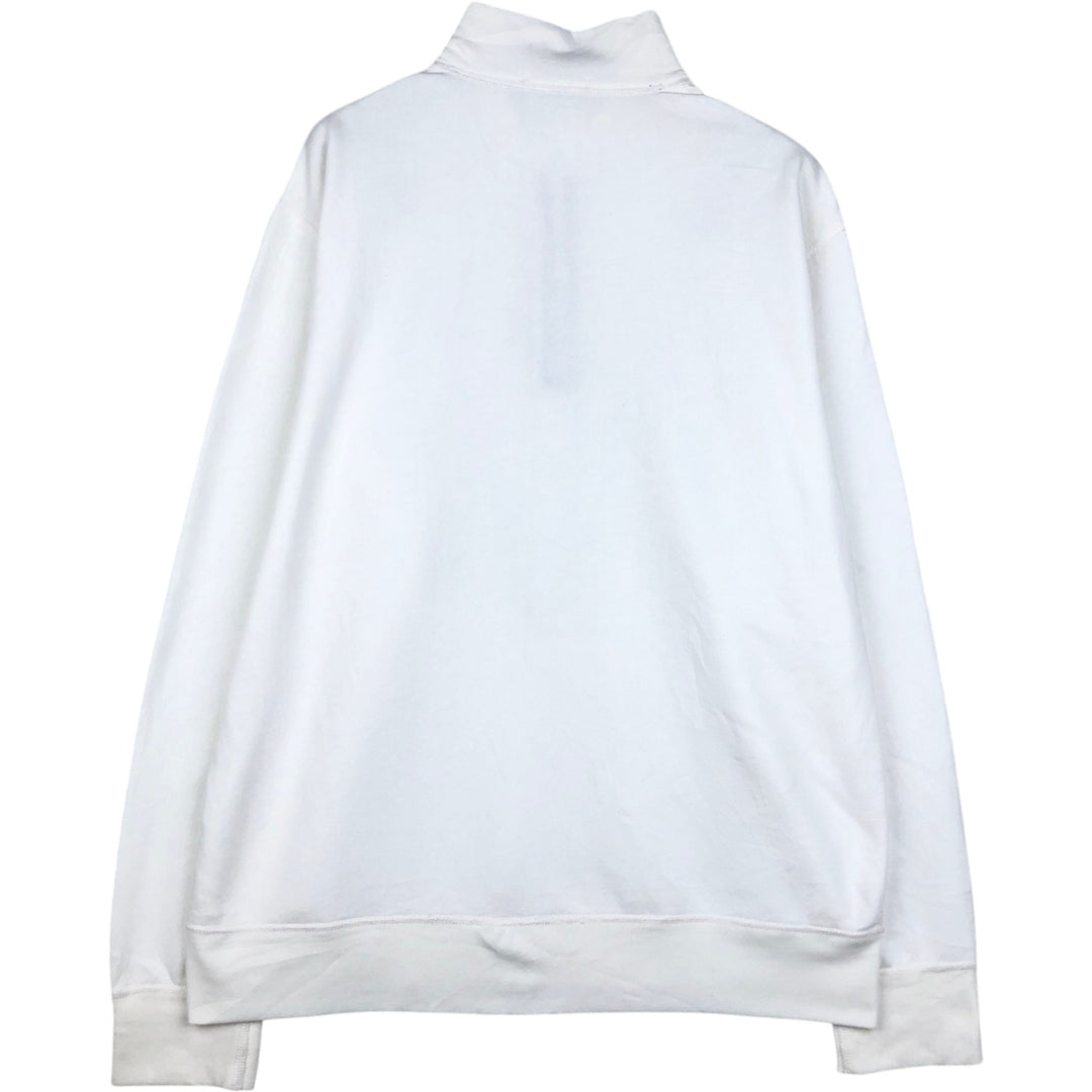 Ralph Lauren POLO SPORT Half-Zip Sweatshirt, Men's XL polyester white type Vintage Second Hand