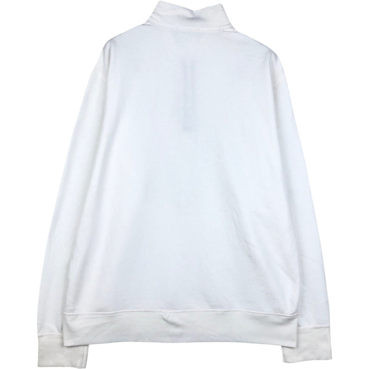 Ralph Lauren POLO SPORT Half-Zip Sweatshirt, Men's XL polyester white type Vintage Second Hand