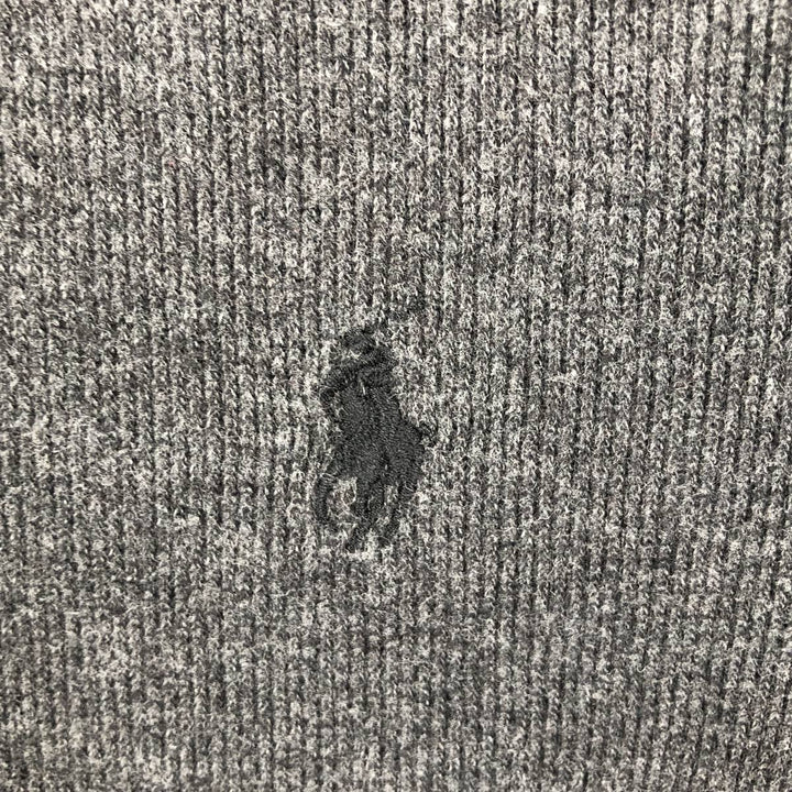 Ralph Lauren POLO by Ralph Lauren Half-Zip Sweatshirt, Men's Size L cotton gray type Vintage Second Hand
