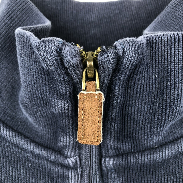 Ralph Lauren POLO RALPH LAUREN Half-zip sweatshirt, men's M size cotton navy blue type Vintage Second Hand