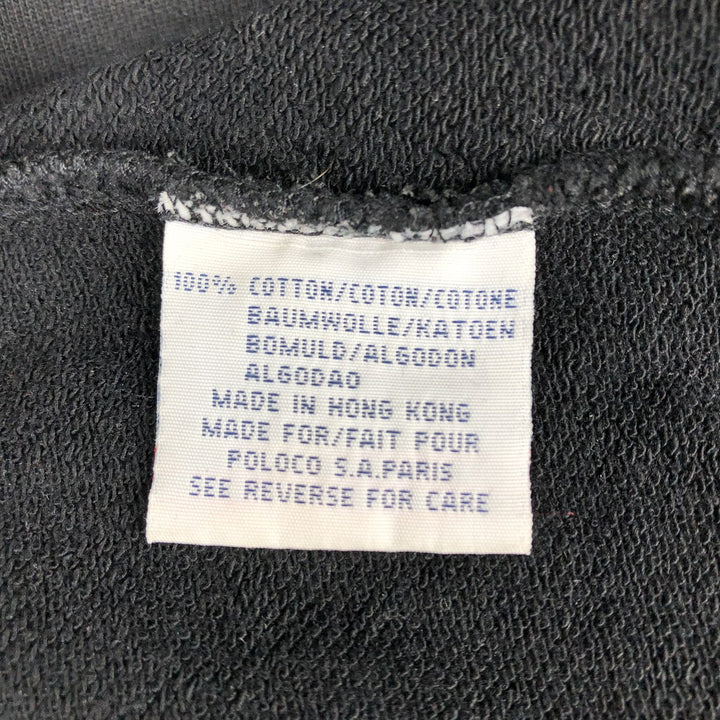 90'S Ralph Lauren POLO SPORT Half-Zip Sweatshirt, Men's Size L (approx.), Vintage cotton black type Vintage Second Hand