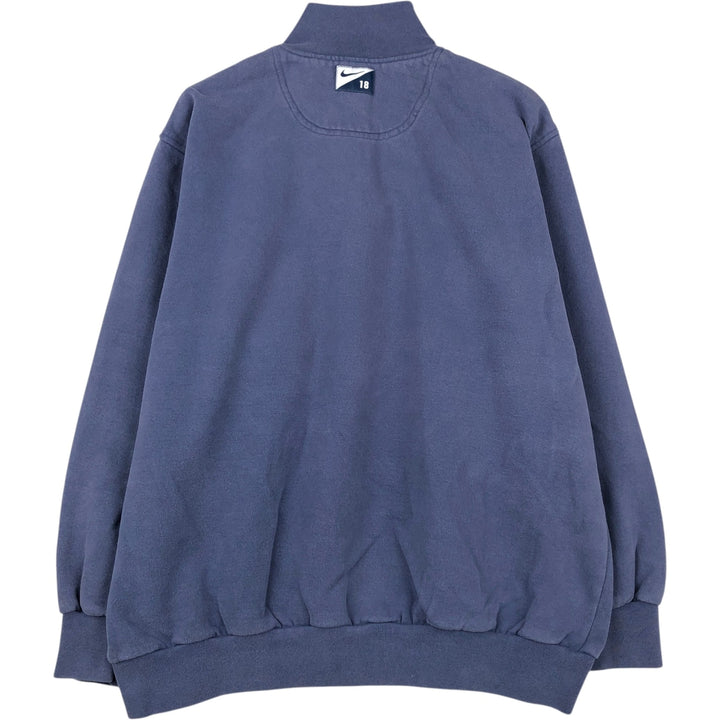 Nike Golf Two-Tone Half-Zip Sweatshirt (Men's Size XL) cotton navy blue type Vintage Second Hand