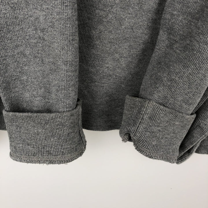 Ralph Lauren POLO by Ralph Lauren Half-Zip Sweatshirt, Men's M cotton gray type Vintage Second Hand