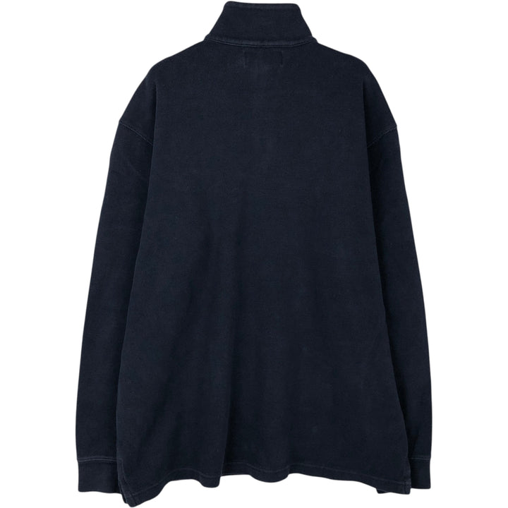 Ralph Lauren POLO by Ralph Lauren Half-Zip Sweatshirt, Men's Size L cotton navy blue type Vintage Second Hand