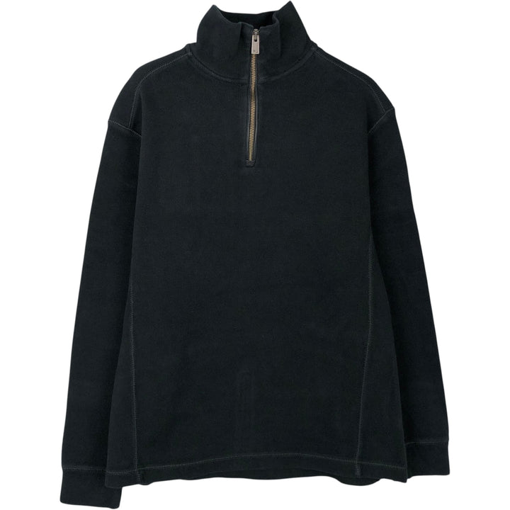 Ralph Lauren POLO by Ralph Lauren Half-Zip Sweatshirt, Men's M cotton black type Vintage Second Hand