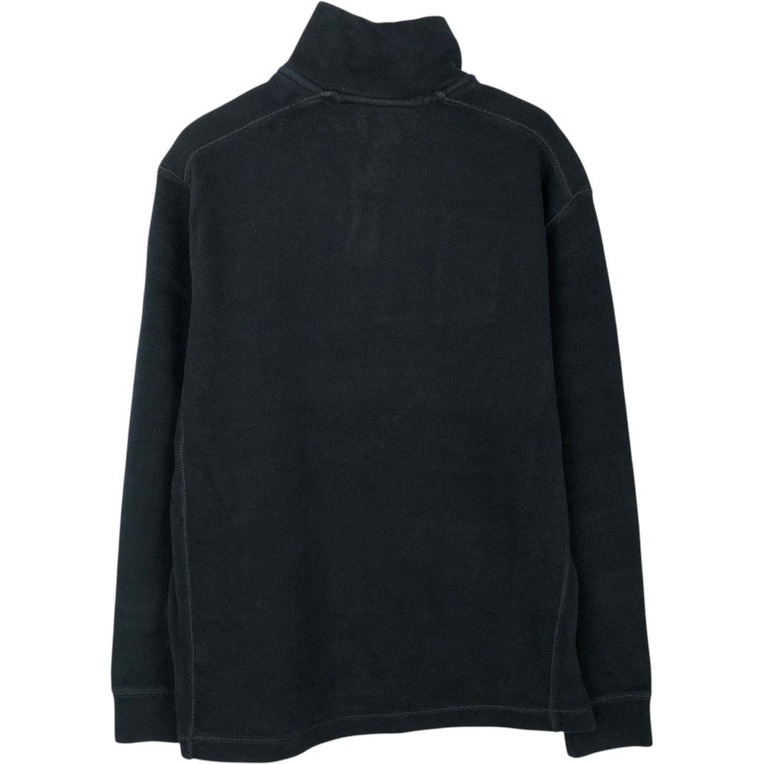 Ralph Lauren POLO by Ralph Lauren Half-Zip Sweatshirt, Men's M cotton black type Vintage Second Hand