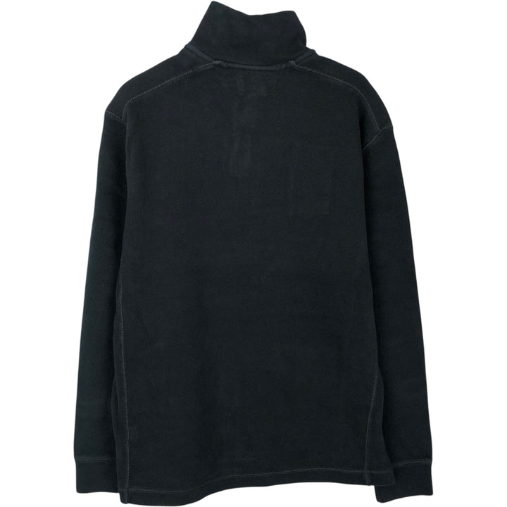 Ralph Lauren POLO by Ralph Lauren Half-Zip Sweatshirt, Men's M cotton black type Vintage Second Hand