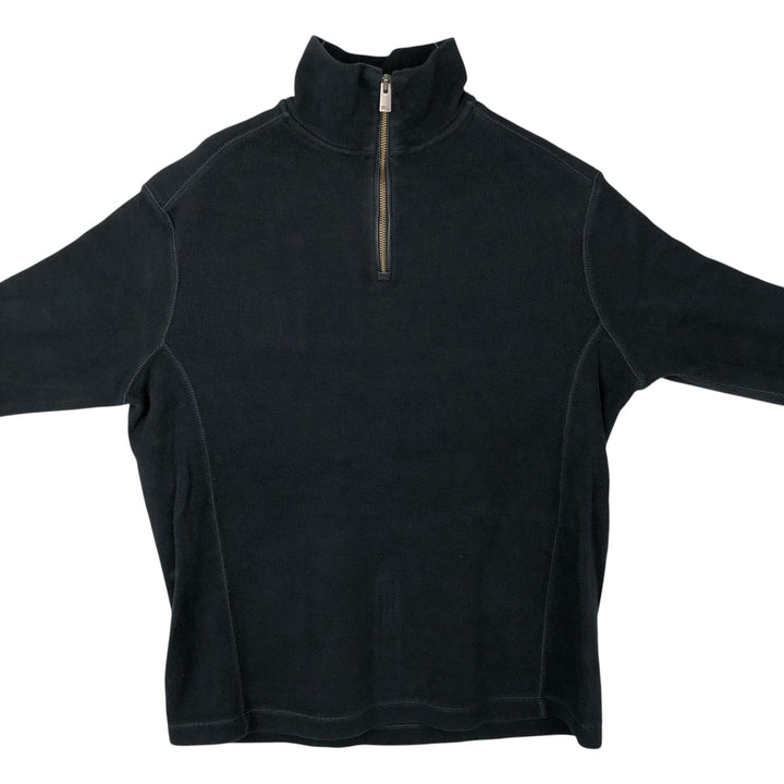 Ralph Lauren POLO by Ralph Lauren Half-Zip Sweatshirt, Men's M cotton black type Vintage Second Hand