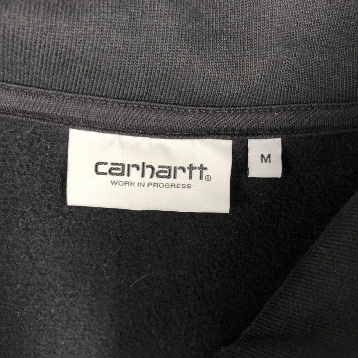 Carhartt Half-Zip Sweatshirt (Men's Size M) cotton black type Vintage Second Hand