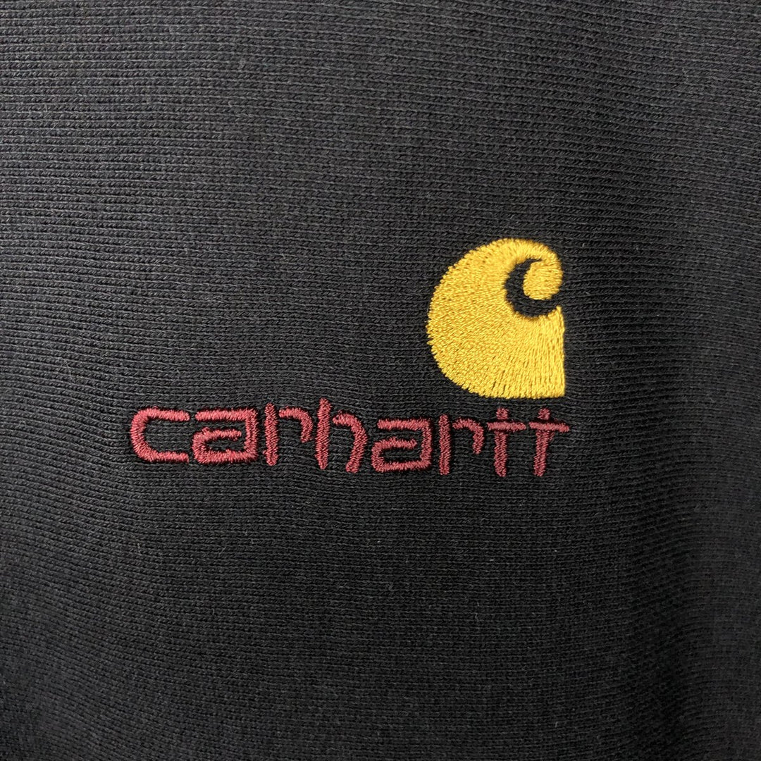 Carhartt Half-Zip Sweatshirt (Men's Size M) cotton black type Vintage Second Hand