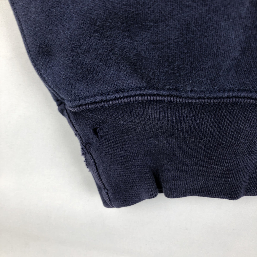 Ralph Lauren POLO SPORT half-zip sweatshirt, men's size M cotton navy blue type Vintage Second Hand