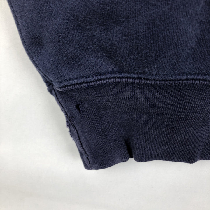 Ralph Lauren POLO SPORT half-zip sweatshirt, men's size M cotton navy blue type Vintage Second Hand