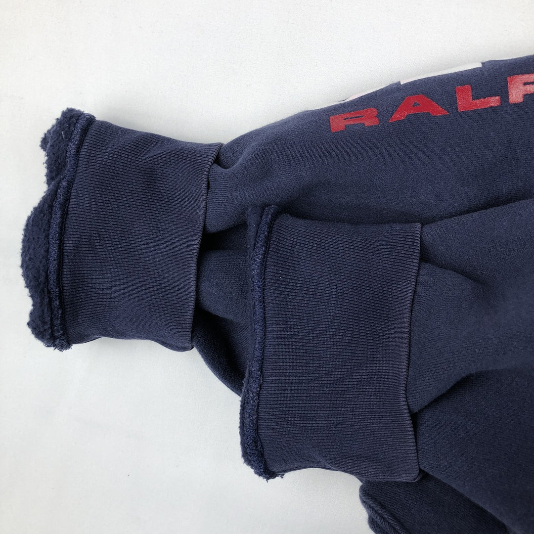 Ralph Lauren POLO SPORT half-zip sweatshirt, men's size M cotton navy blue type Vintage Second Hand