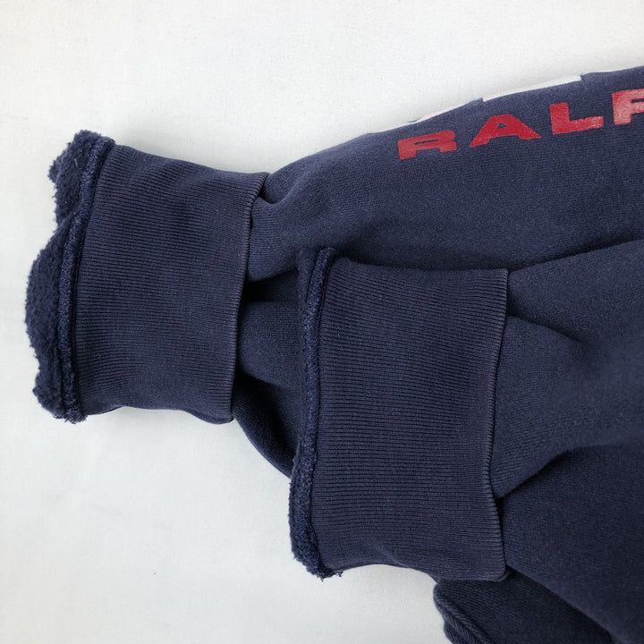 Ralph Lauren POLO SPORT half-zip sweatshirt, men's size M cotton navy blue type Vintage Second Hand