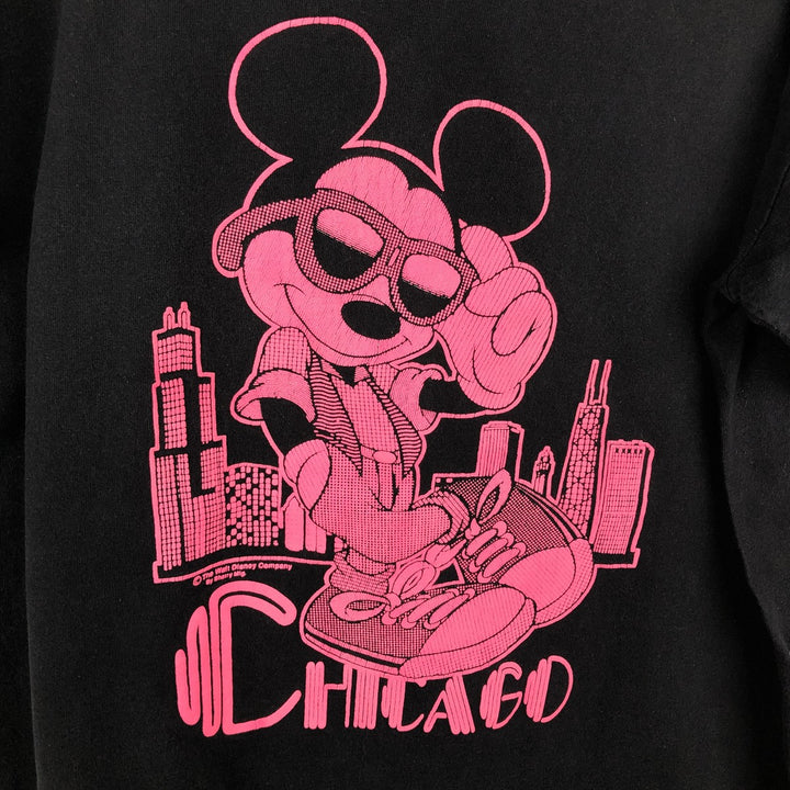 90'S SHERRY'S MICKEY MOUSE Mickey Mouse Character Print T-Shirt, Made in USA, Men's Size L (Equivalent), Vintage cotton black type Vintage Second Hand