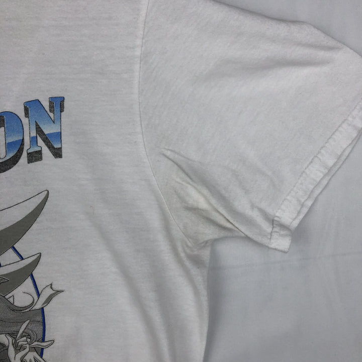 Sailor Moon anime character print T-shirt, men's size M (approx.) cotton white type Vintage Second Hand