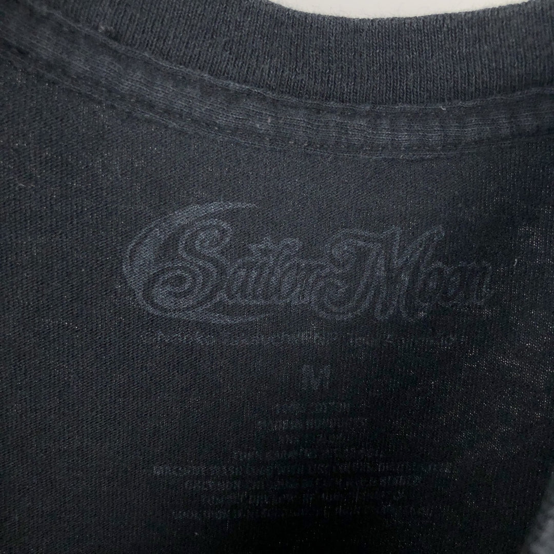SAILOR MOON Pretty Guardian Sailor Moon Anime Character Print T-shirt Men's M size cotton black type Vintage Second Hand