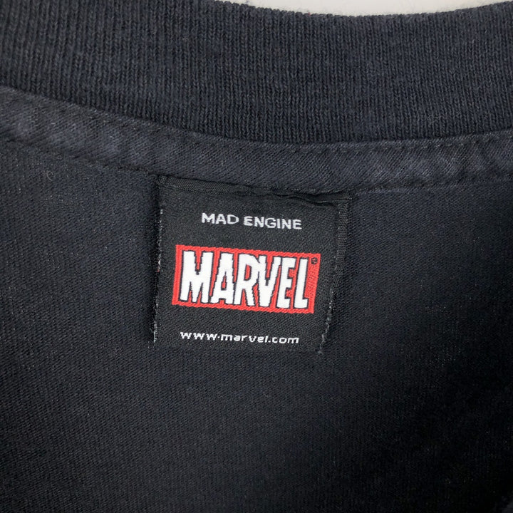 Marvel X-Men Wolverine Character Print T-Shirt (Men's Size XL) unclear black type Vintage Second Hand