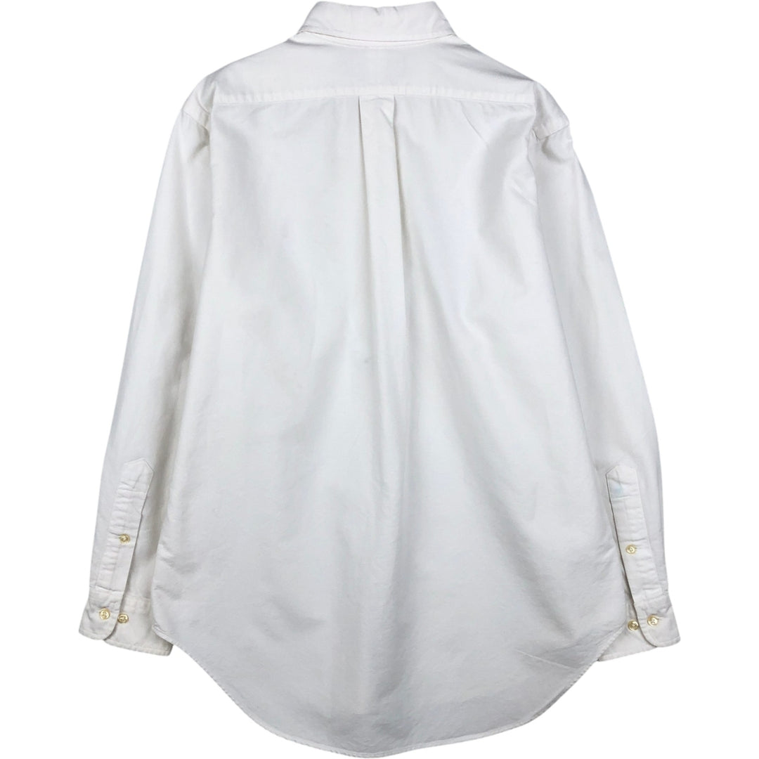 Ralph Lauren Classic Fit Long Sleeve Button Down Shirt Men's M cotton white type Vintage Second Hand