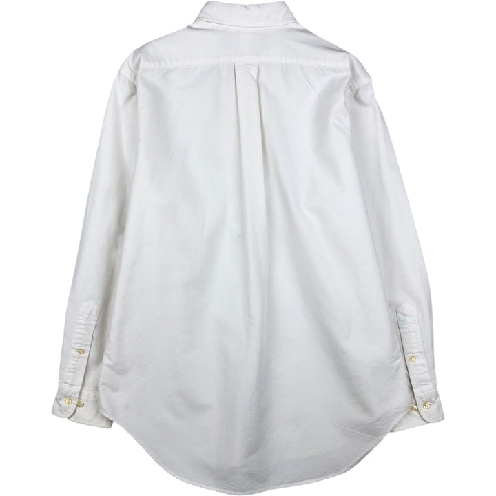 Ralph Lauren Classic Fit Long Sleeve Button Down Shirt Men's M cotton white type Vintage Second Hand
