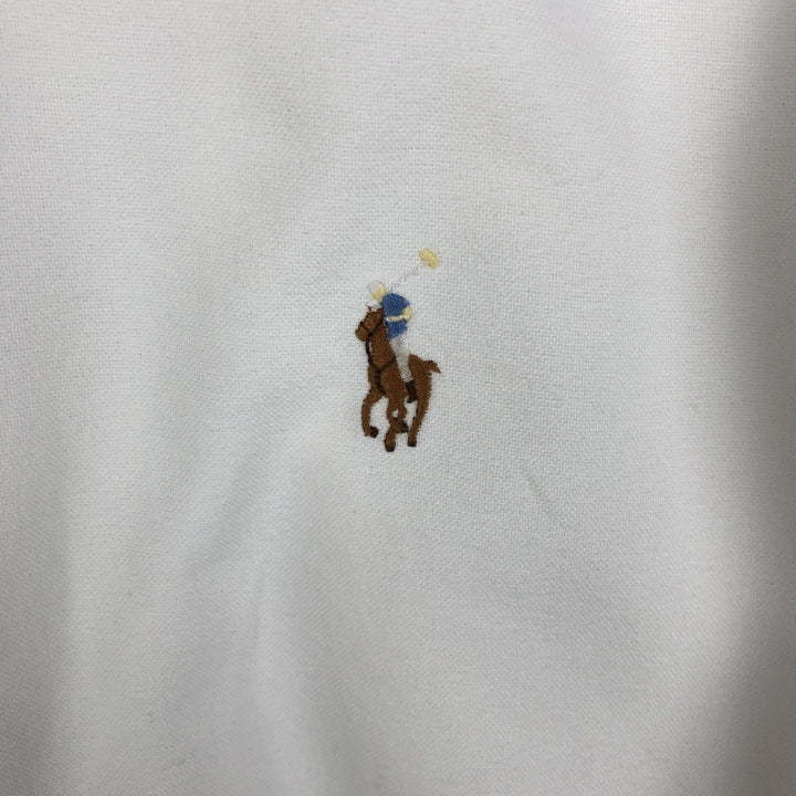 Ralph Lauren Classic Fit Long Sleeve Button Down Shirt Men's M cotton white type Vintage Second Hand