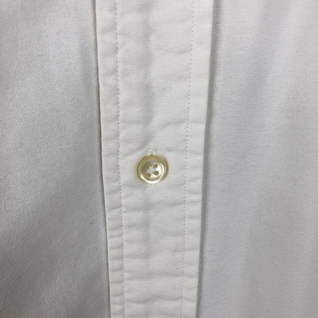 Ralph Lauren Classic Fit Long Sleeve Button Down Shirt Men's M cotton white type Vintage Second Hand