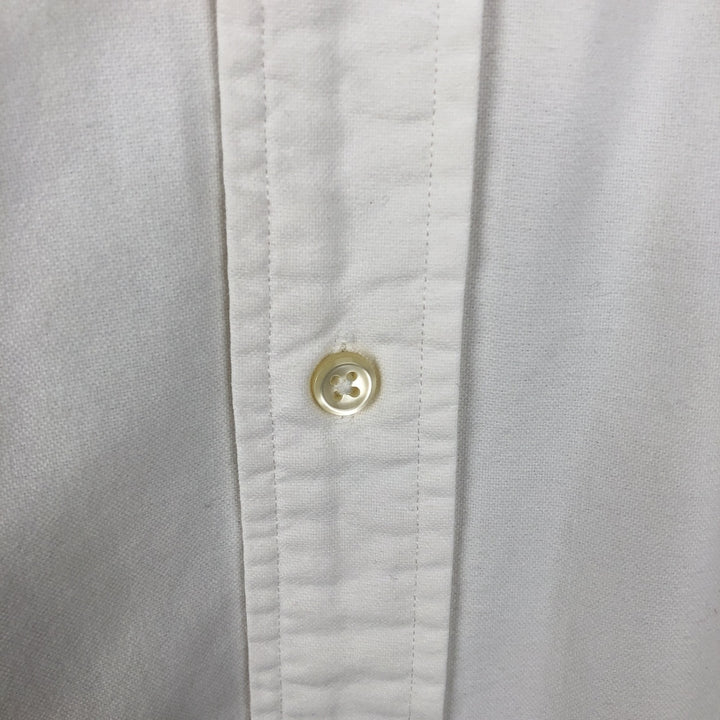 Ralph Lauren Classic Fit Long Sleeve Button Down Shirt Men's M cotton white type Vintage Second Hand