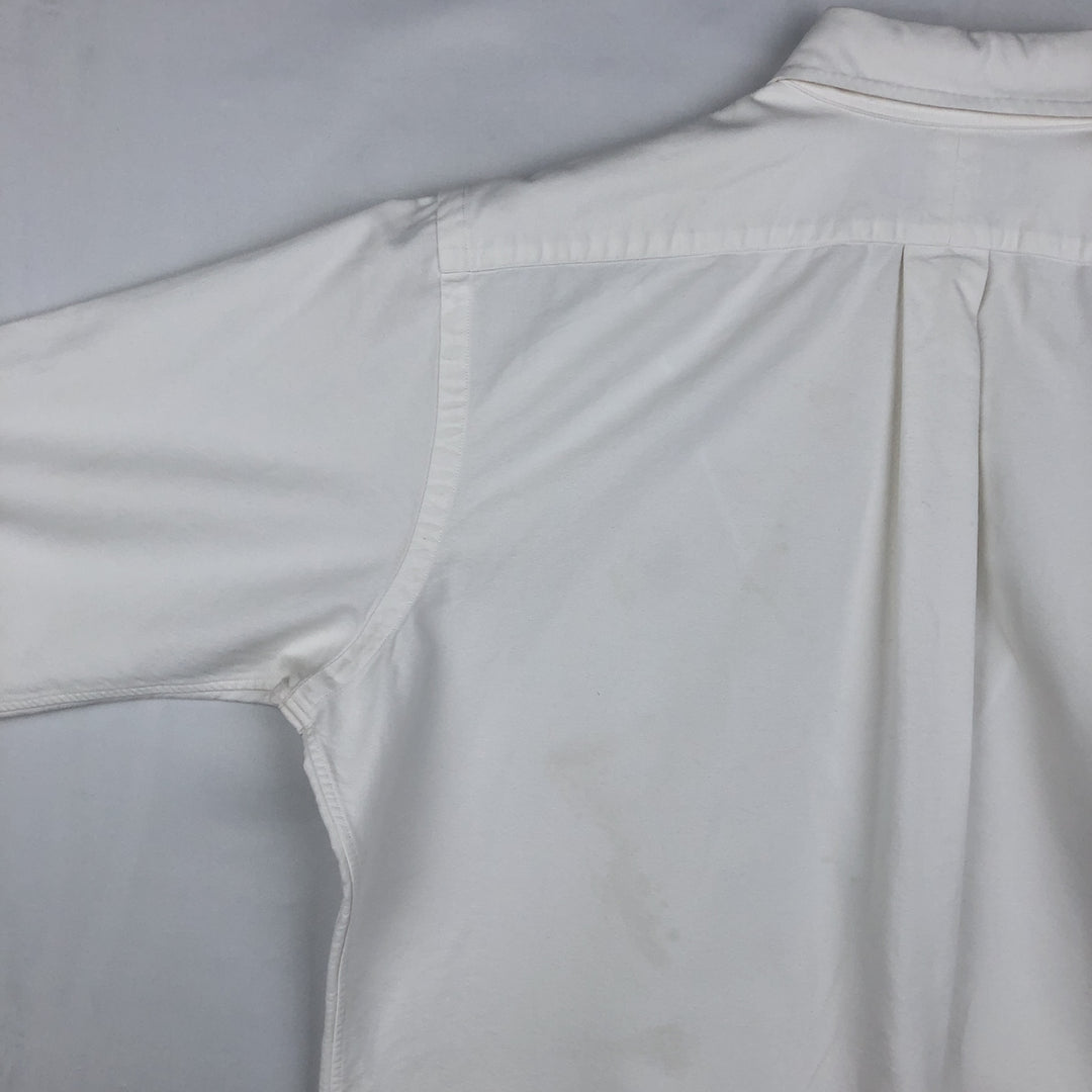 Ralph Lauren Classic Fit Long Sleeve Button Down Shirt Men's M cotton white type Vintage Second Hand
