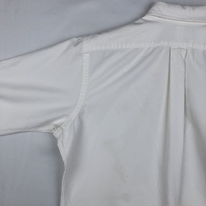Ralph Lauren Classic Fit Long Sleeve Button Down Shirt Men's M cotton white type Vintage Second Hand