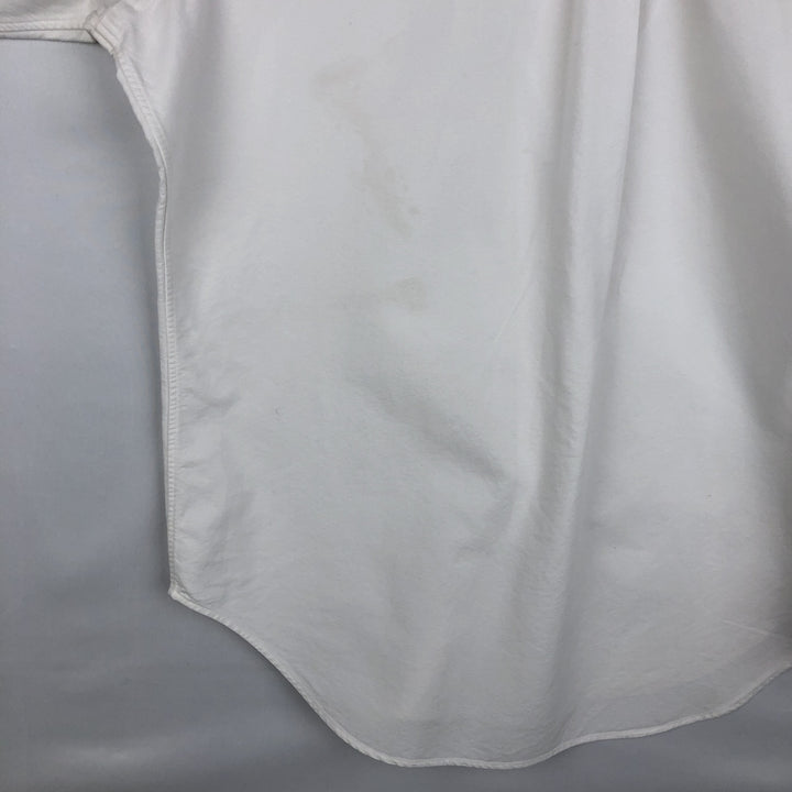 Ralph Lauren Classic Fit Long Sleeve Button Down Shirt Men's M cotton white type Vintage Second Hand