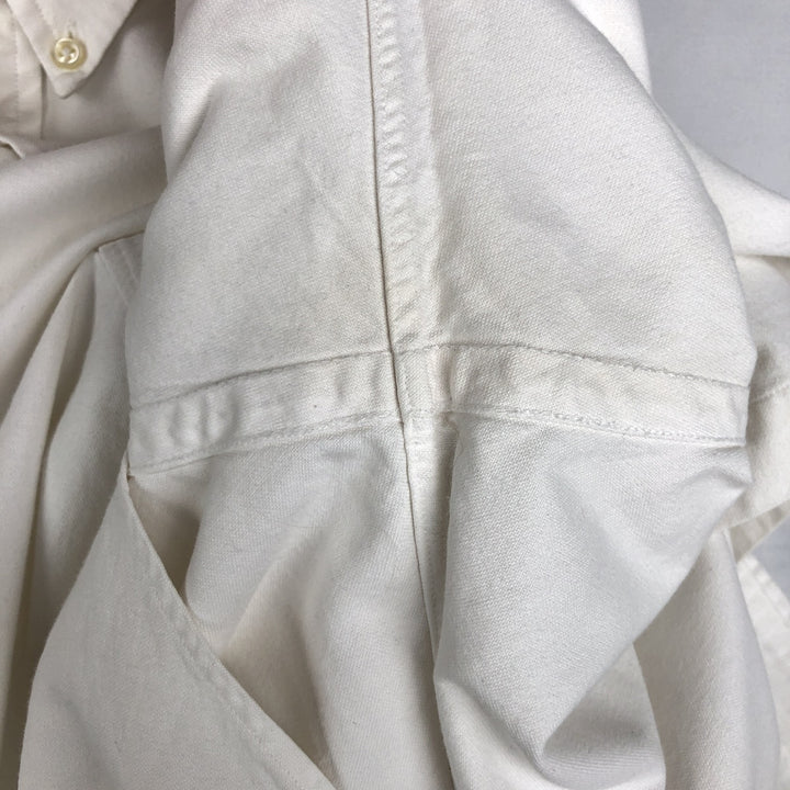 Ralph Lauren Classic Fit Long Sleeve Button Down Shirt Men's M cotton white type Vintage Second Hand