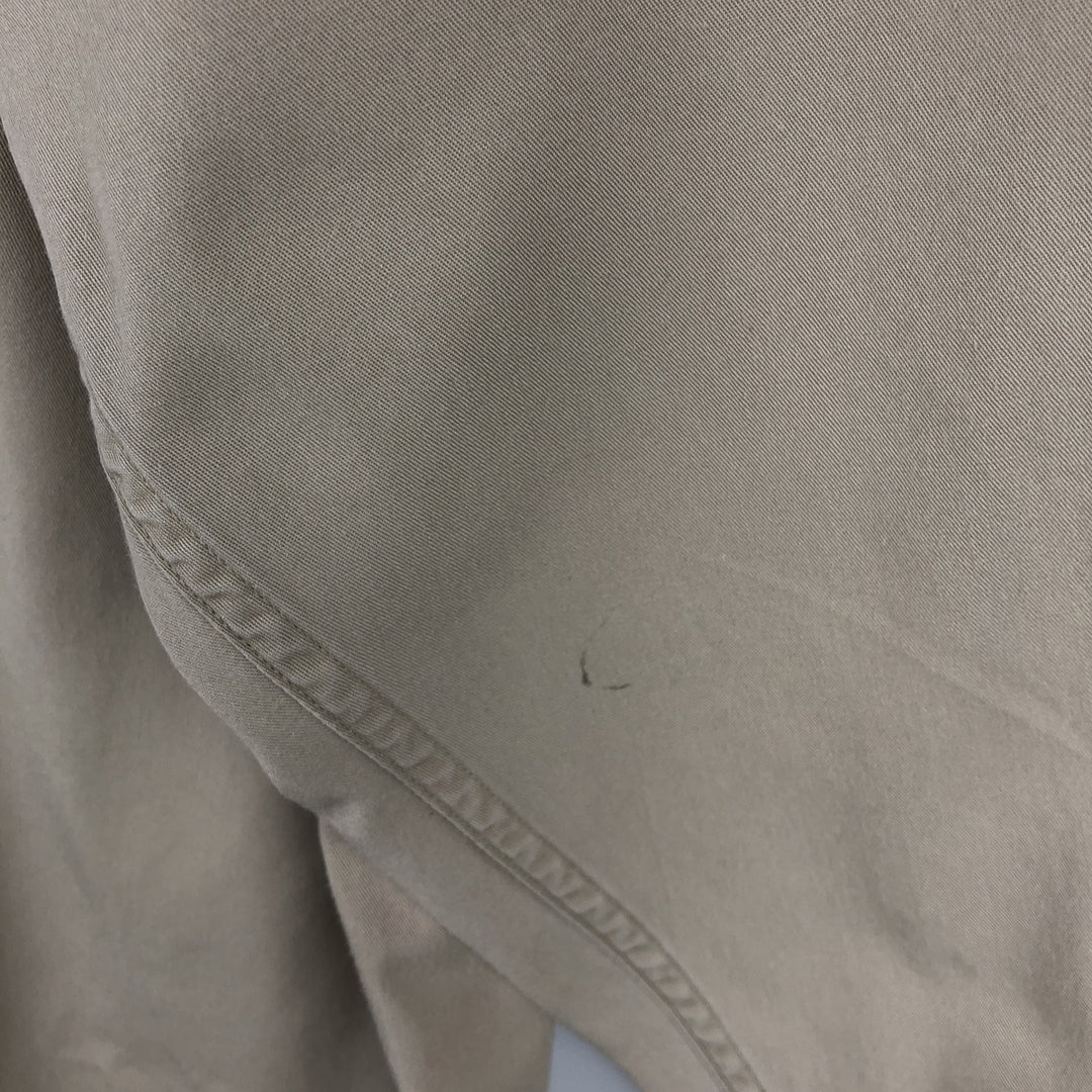 Ralph Lauren long sleeve button down shirt, men's size L cotton Beige type Vintage Second Hand