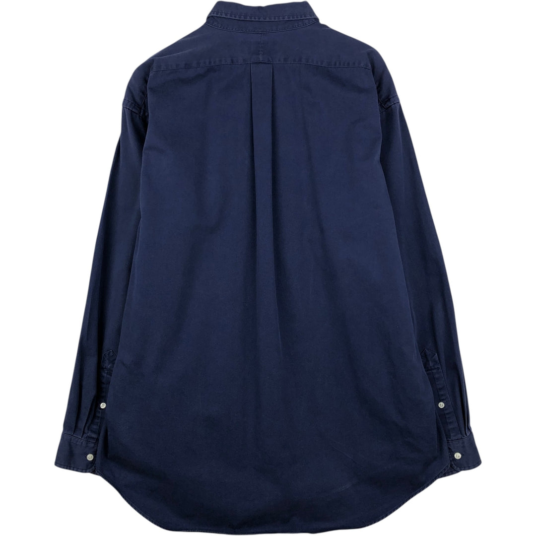 Ralph Lauren BLAKE long sleeve button down shirt, men's XL size cotton navy blue type Vintage Second Hand