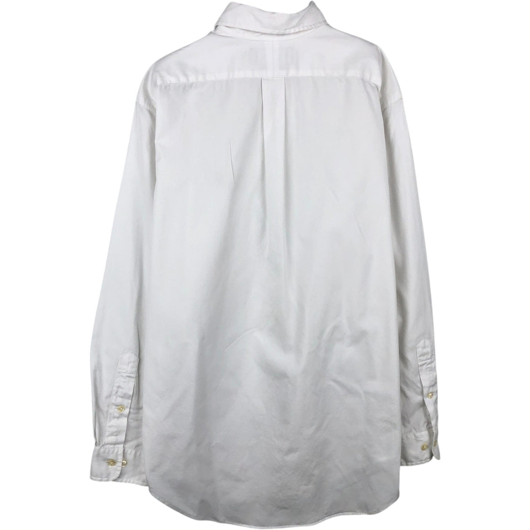 Ralph Lauren Classic Fit Long Sleeve Button Down Shirt Men's M cotton white type Vintage Second Hand
